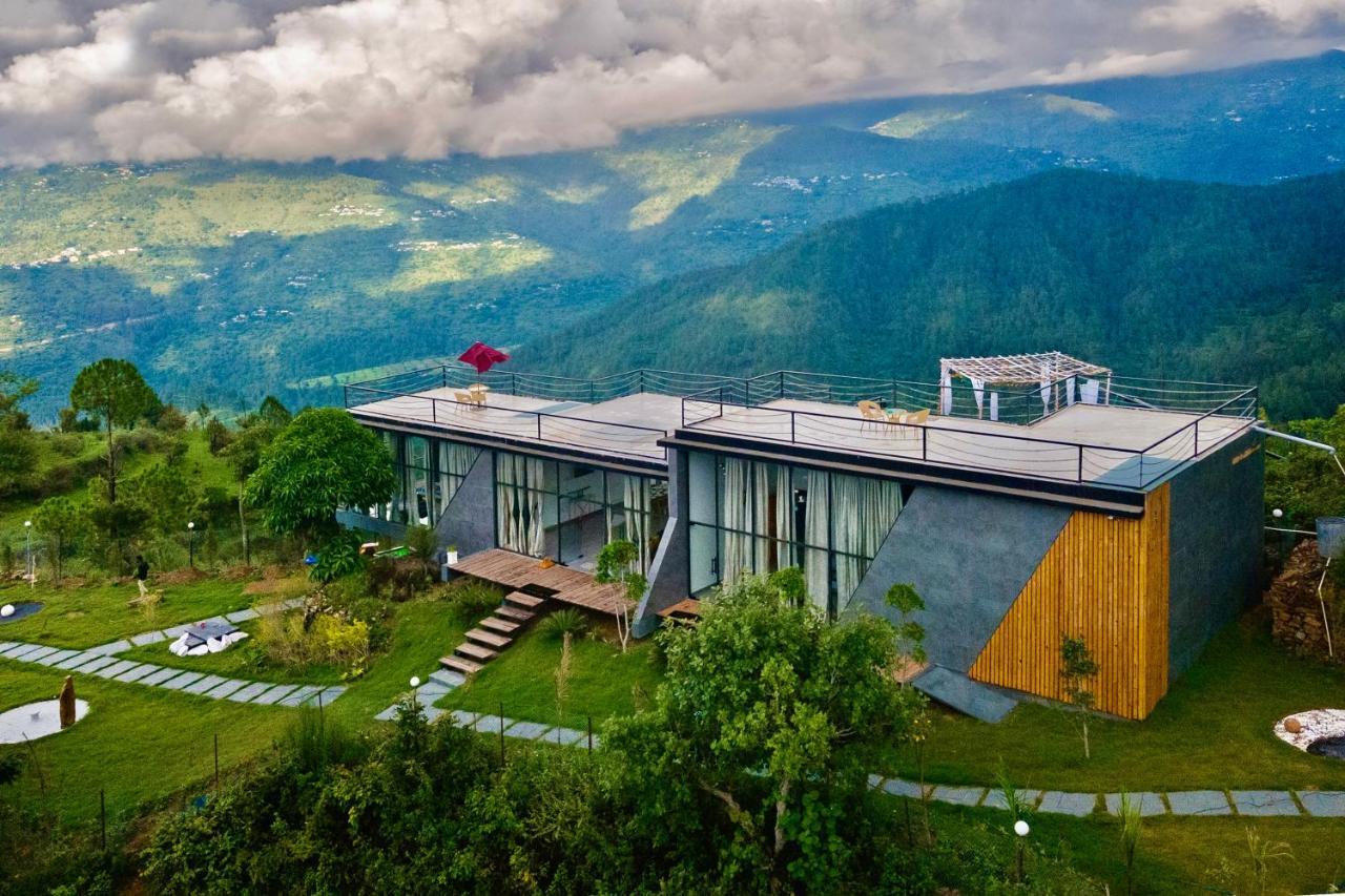 Saffronstays Glasshouse Celeste, Ranikhet - Luxurious Glass Villa With Breathtaking Views Bhatrojkhan Exterior photo