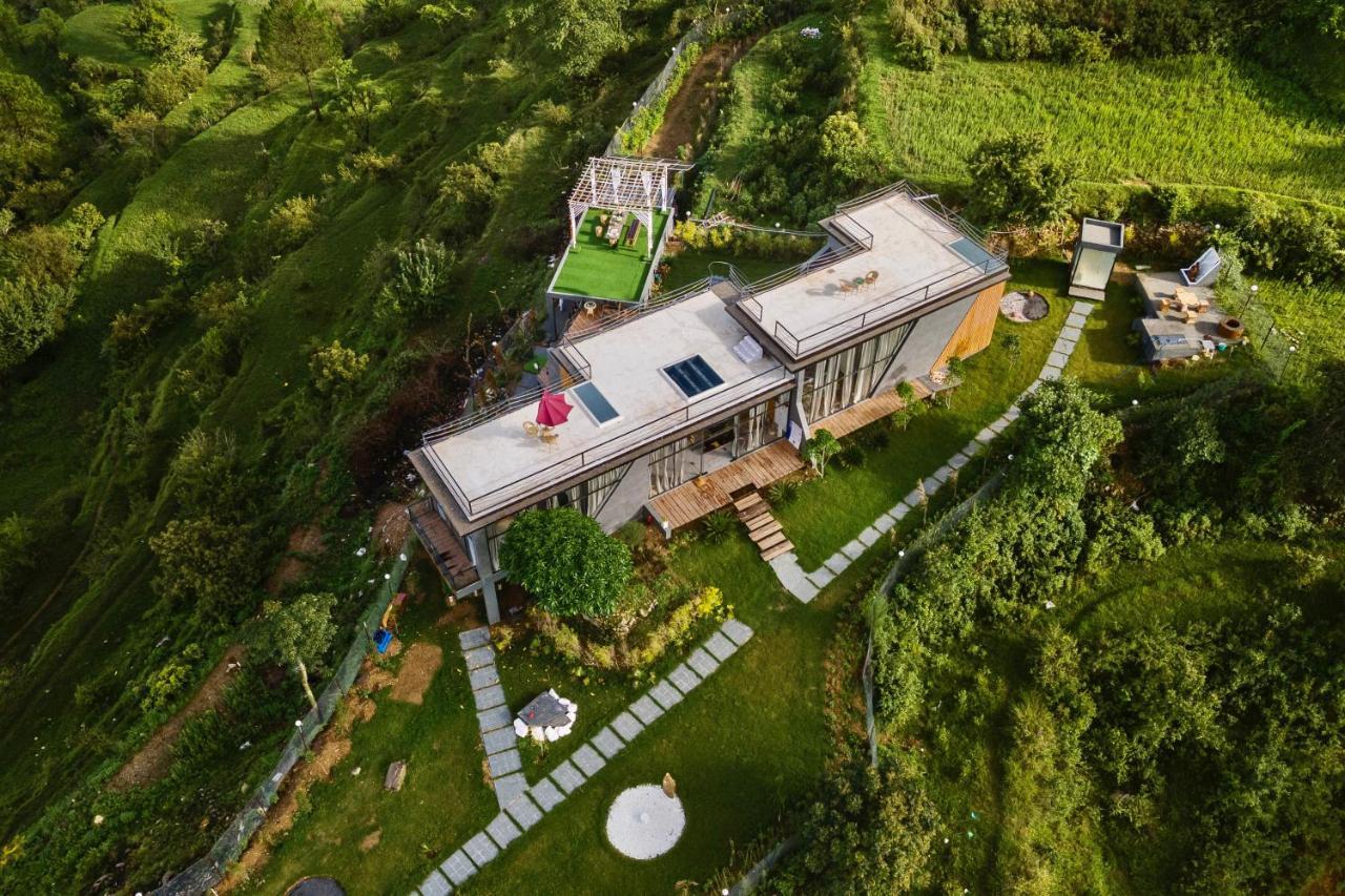 Saffronstays Glasshouse Celeste, Ranikhet - Luxurious Glass Villa With Breathtaking Views Bhatrojkhan Exterior photo